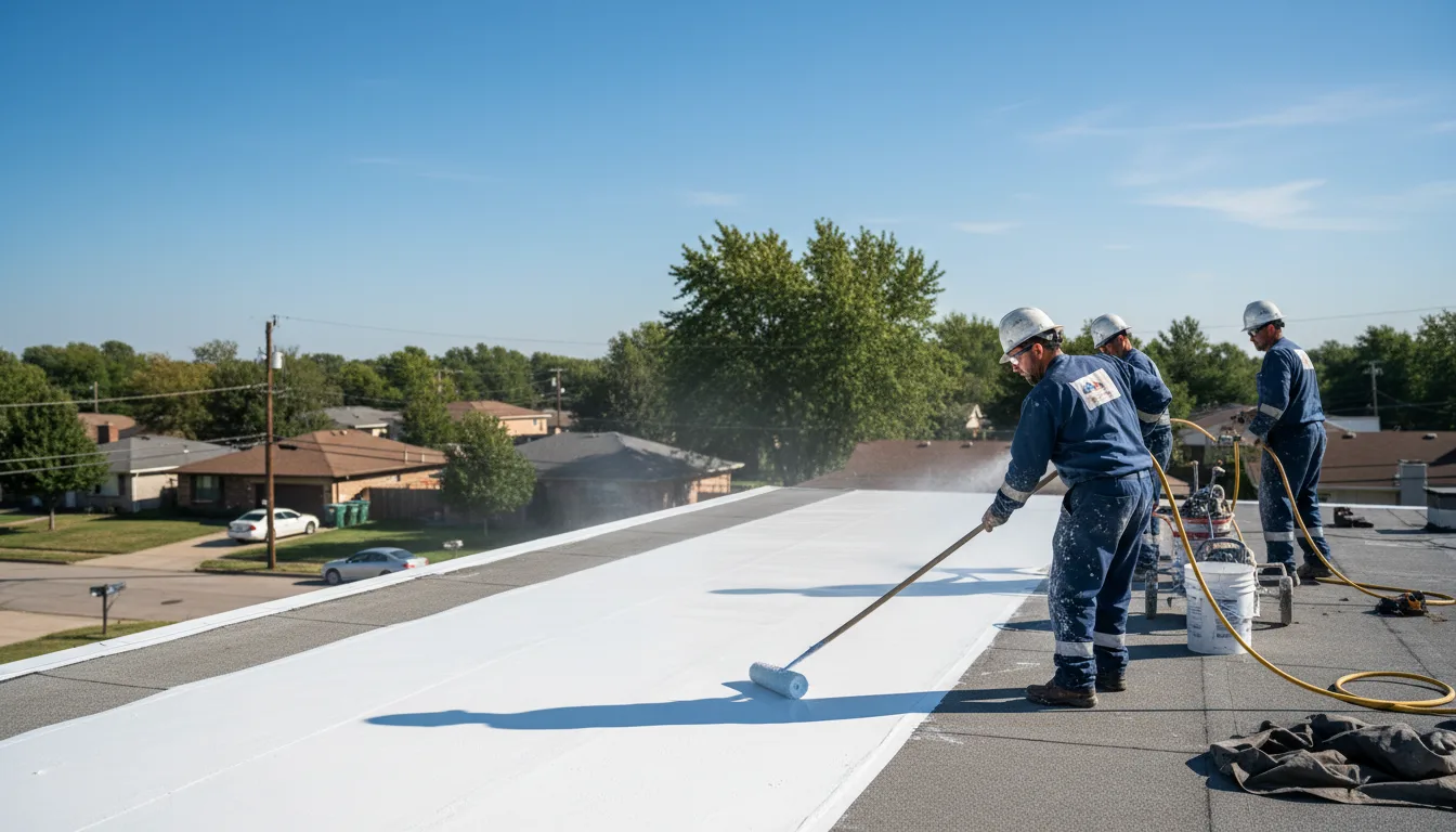 Commercial roof coating in Rossville, TN near me